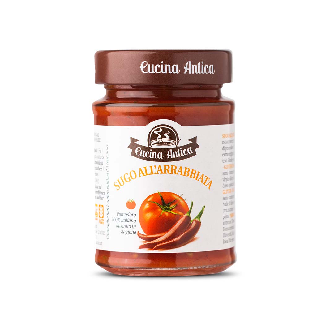 CUCINA ANTICA Sugo all’Arrabbiata (Salsa «arrabbiata») - 190gr