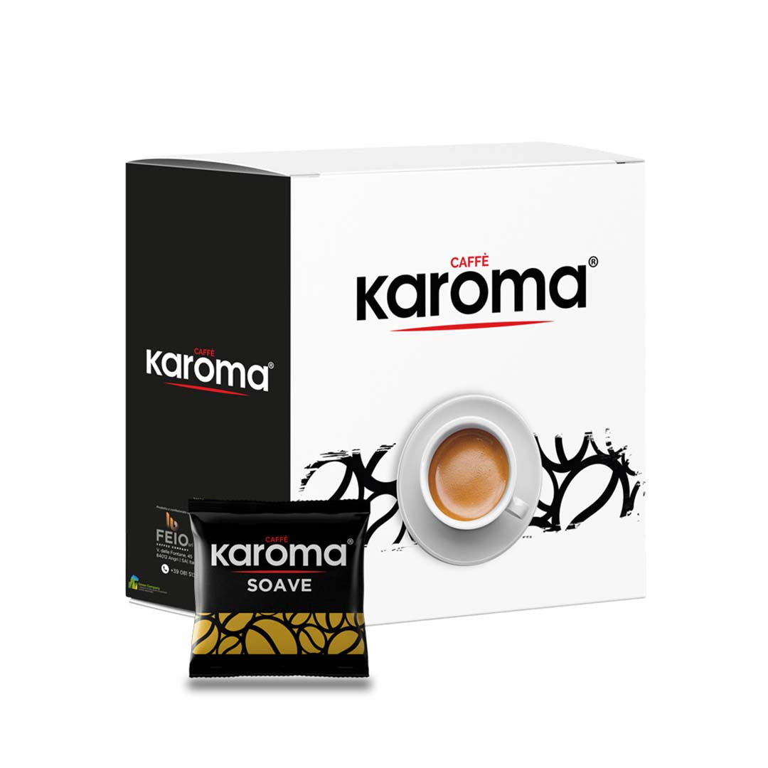 CAFÉ EN MONODOSIS ESE Karoma SOAVE ARABICA - Caja de 50 o 150 monodosis de papel