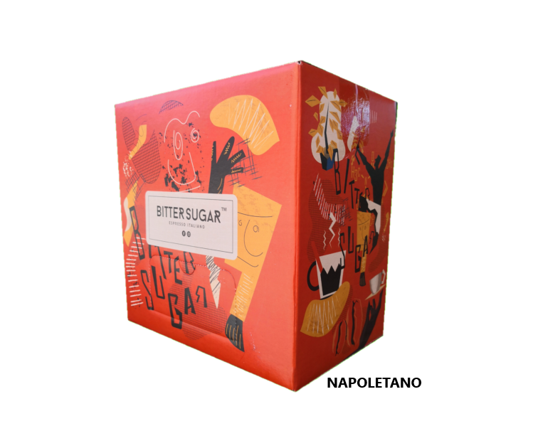 CAFÉ EN CÁPSULAS Bitter Sugar NAPOLETANO - Caja de 50 cápsulas (compatible con Nespresso)