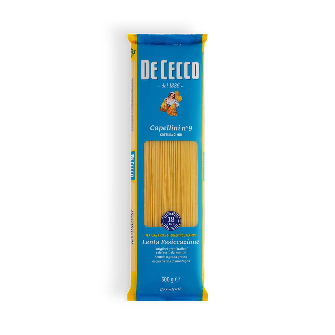 Pasta DE CECCO Capellini Nº9 - 500 gramos