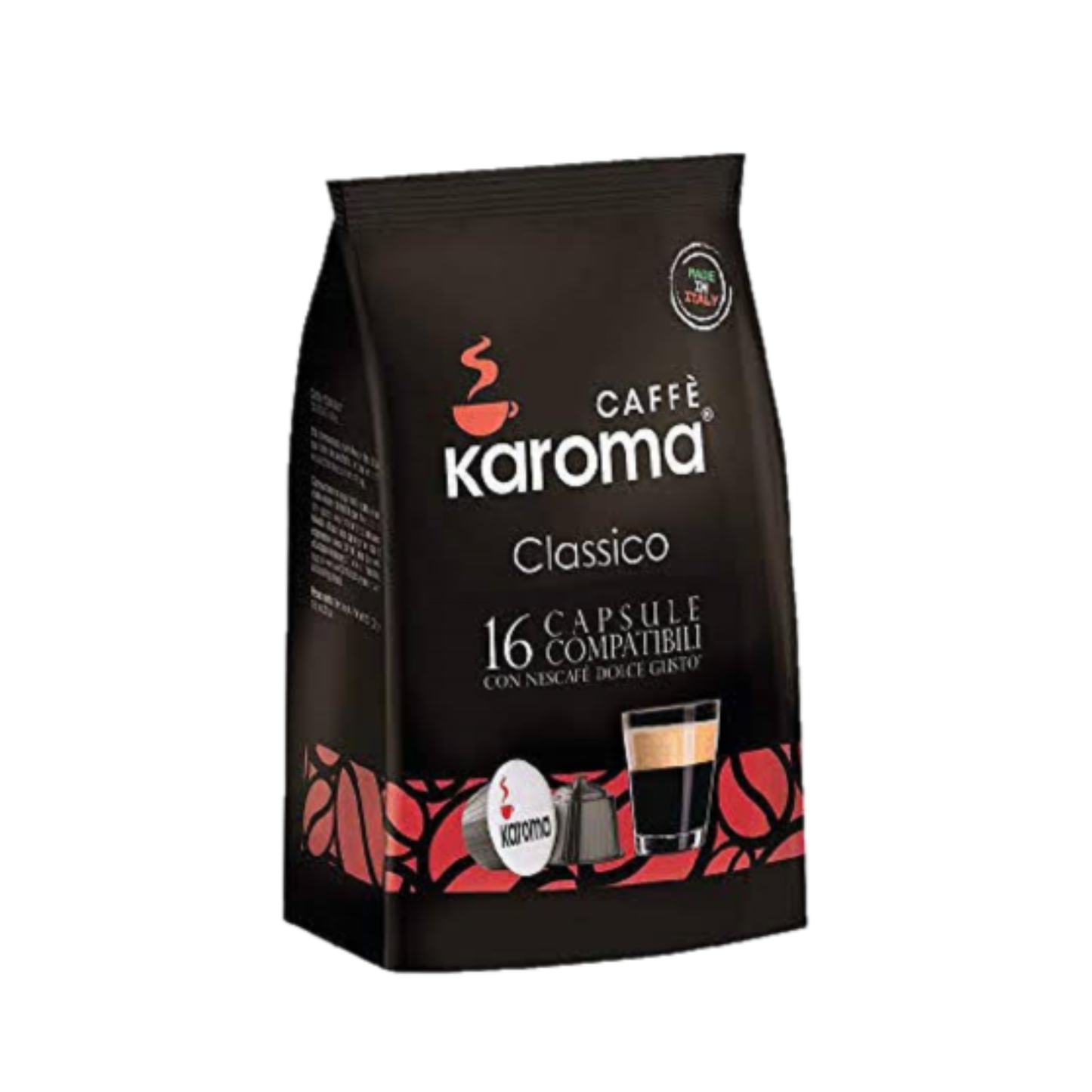 Cápsulas  Karoma CLASSICO (compatibles Dolce Gusto) Bolsa con 16 unidades