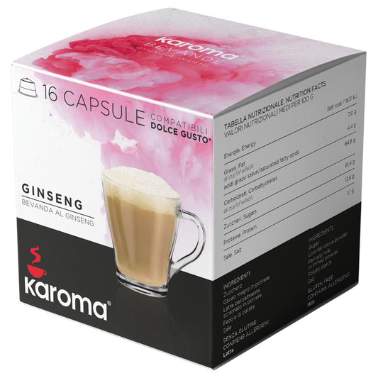 Cápsulas Karoma GINSENG (compatibles Dolce Gusto) Caja con 16 unidades